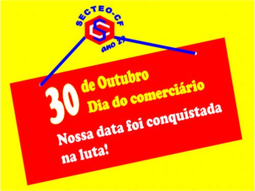 Registro da publicação: 30 de outubro é comemorado em todo o Brasil o “Dia do Comerciário”