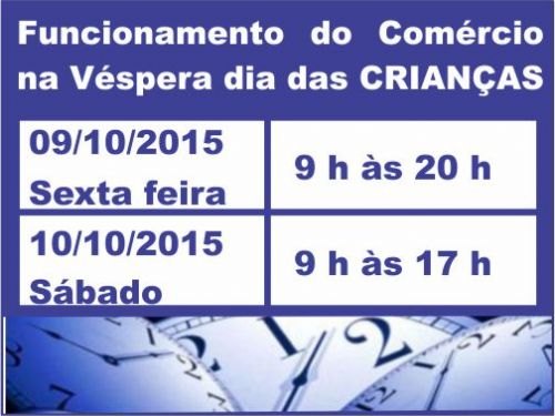 Registro da publicação: COMÉRCIO FUNCIONA ATÉ MAIS TARDE NESTA SEXTA E SÁBADO
