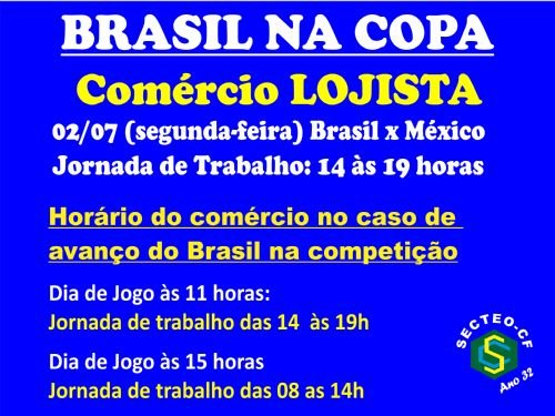 Registro da publicação: COMÉRCIO LOJISTA FUNCIONA A PARTIR DAS 14 HORAS NA SEGUNDA FEIRA 02/07