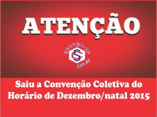 Registro da publicação: Comércio vai funcionar em "horário especial" neste dezembro/2015