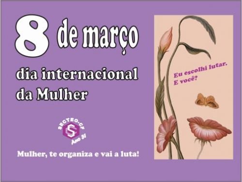 Registro da publicação: DIA INTERNACIONAL DA MULHER