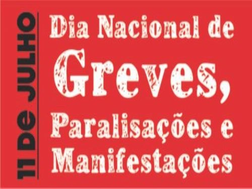 Registro da publicação: DIA NACIONAL DE GREVES, PARALISAÇÕES E MANIFESTAÇÕES