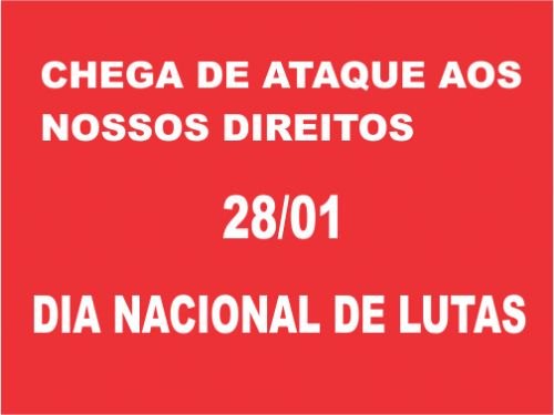 Registro da publicação: DIA NACIONAL DE LUTAS