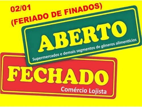 Registro da publicação: FERIADO X COMÉRCIO DE GÊNEROS ALIMENTÍCIOS