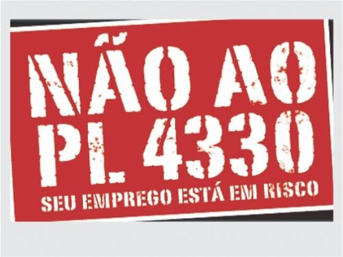 Registro da publicação: Não ao PL 4330 das terceirizações