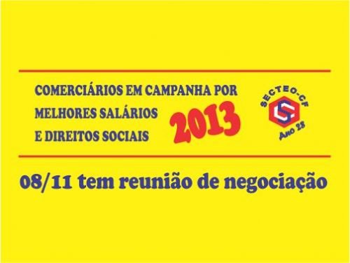 Registro da publicação: Negociação visando renovação da Convenção Coletiva dos comerciários continua
