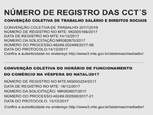 Registro da publicação: REGISTRO DE CONVENÇÃO COLETIVA