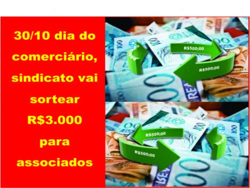 Registro da publicação: SECTEO-CF VAI DISTRIBUIR POR SORTEIO 06 PRÊMIOS DE R$500,00 ENTRE ASSOCIADOS