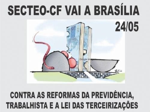 Registro da publicação: SECTEO VAI PARTICIPAR DA OCUPAÇÃO DE BRASILIA