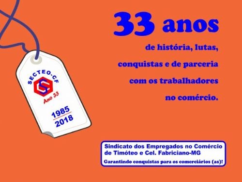 Registro da publicação: Sindicato chega aos 33 anos de fundação