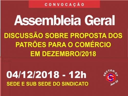 Registro da publicação: Sindicato patronal apresentou proposta para funcionamento do comércio em dezembro