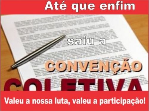 Registro da publicação: Trabalhadores aceitam proposta patronal