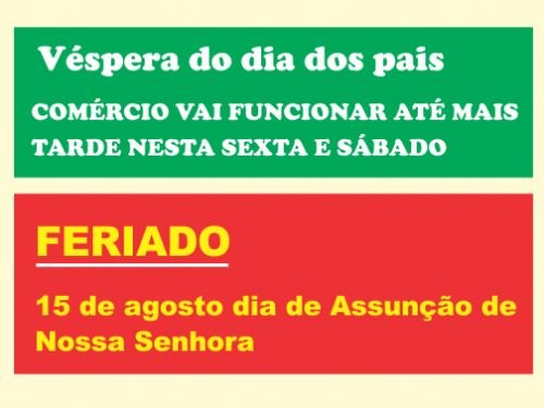 Registro da publicação: Véspera do dia dos pais